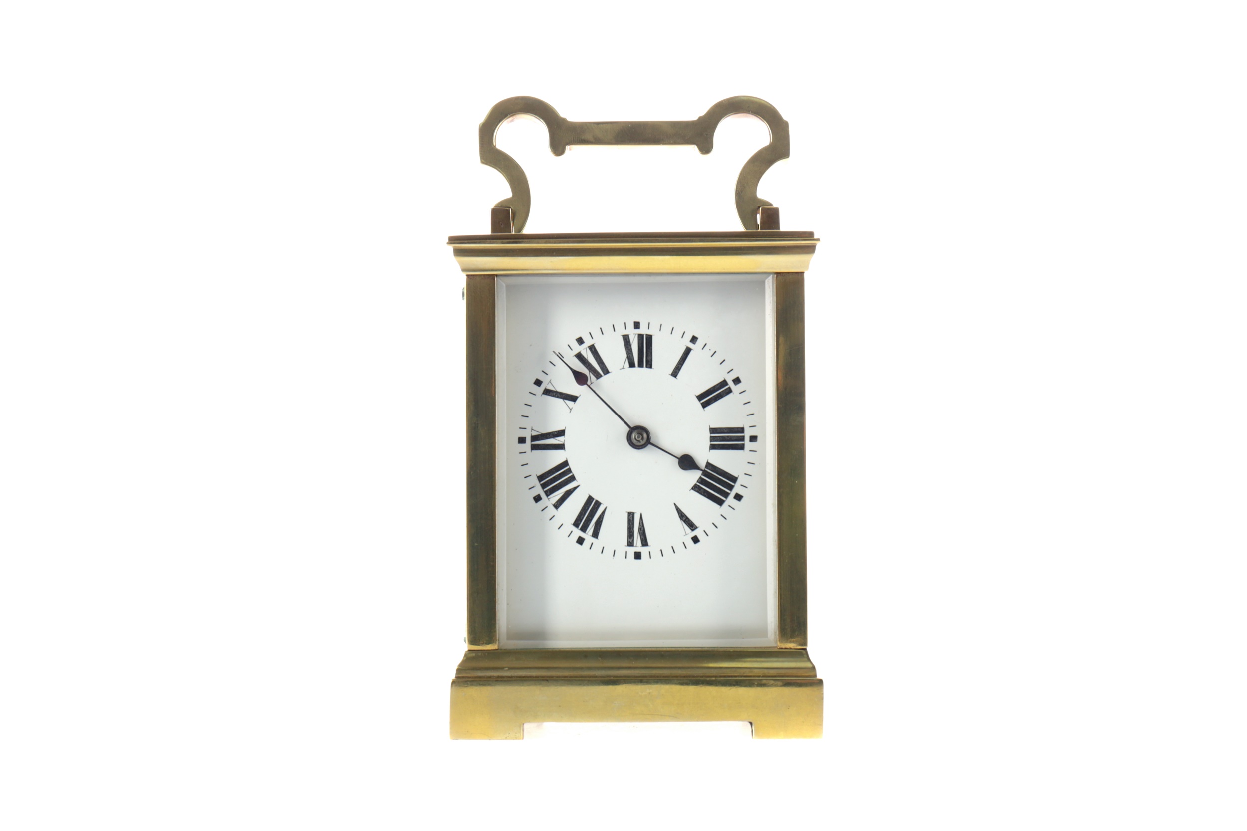 AN EARLY 20TH CENTURY CARRIAGE CLOCK,