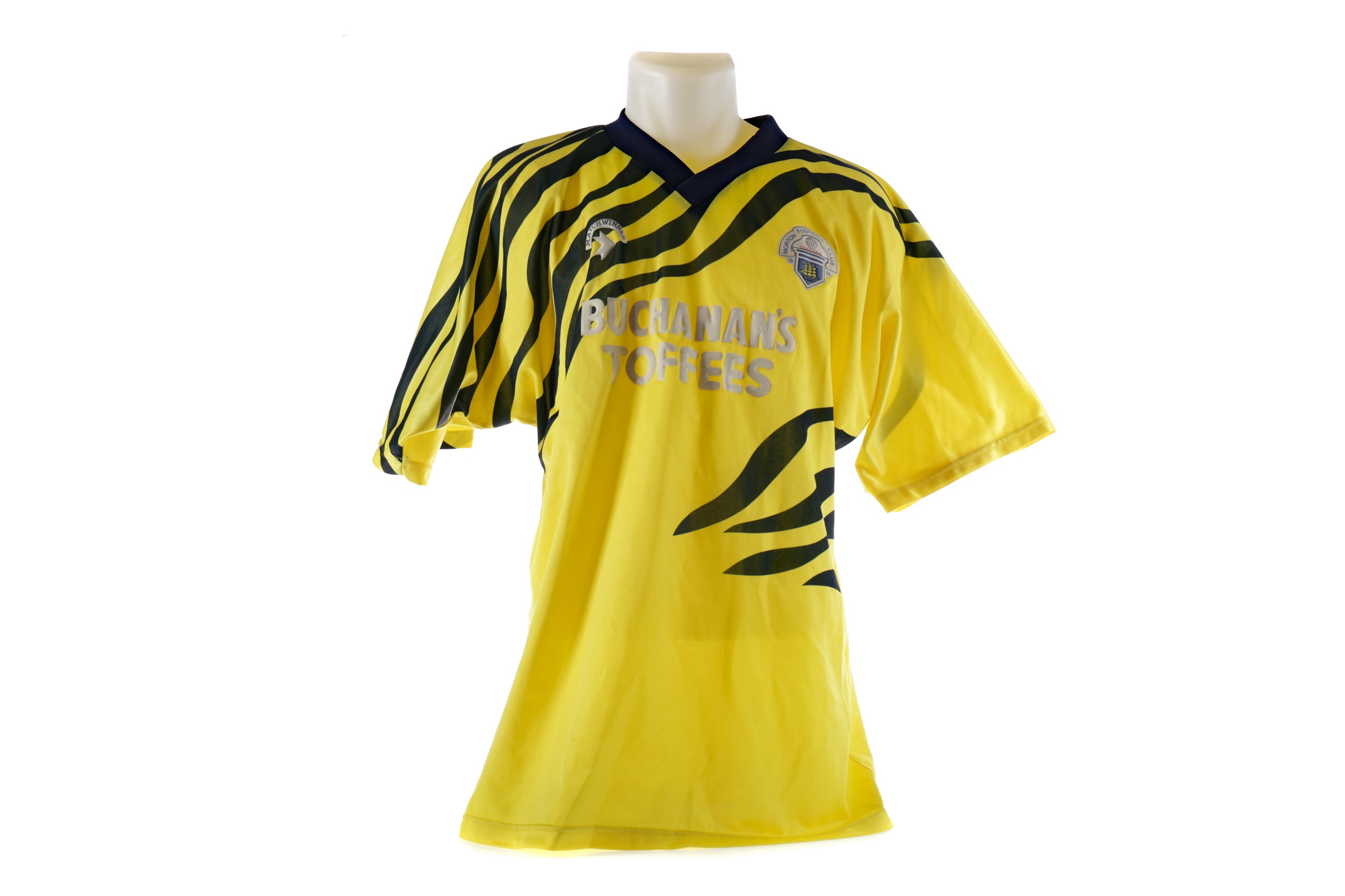 A GREENOCK MORTON FOOTBALL CLUB JERSEY