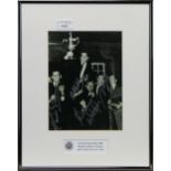 A FRAMED SIGNED PHOTOGRAPH FROM THE SCOTTISH CUP FINAL 1963