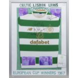 A CELTIC F.C. JERSEY SIGNED BY A NUMBER OF THE LISBON LIONS