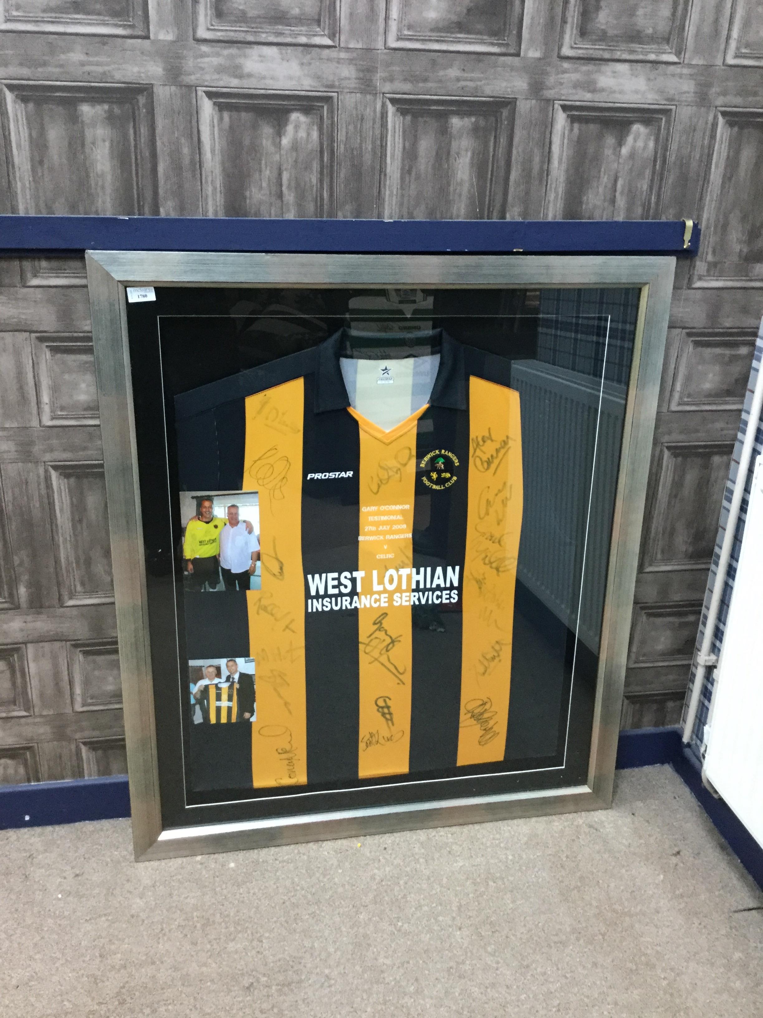 A SIGNED BERWICK RANGERS JERSEY CIRCA 2008