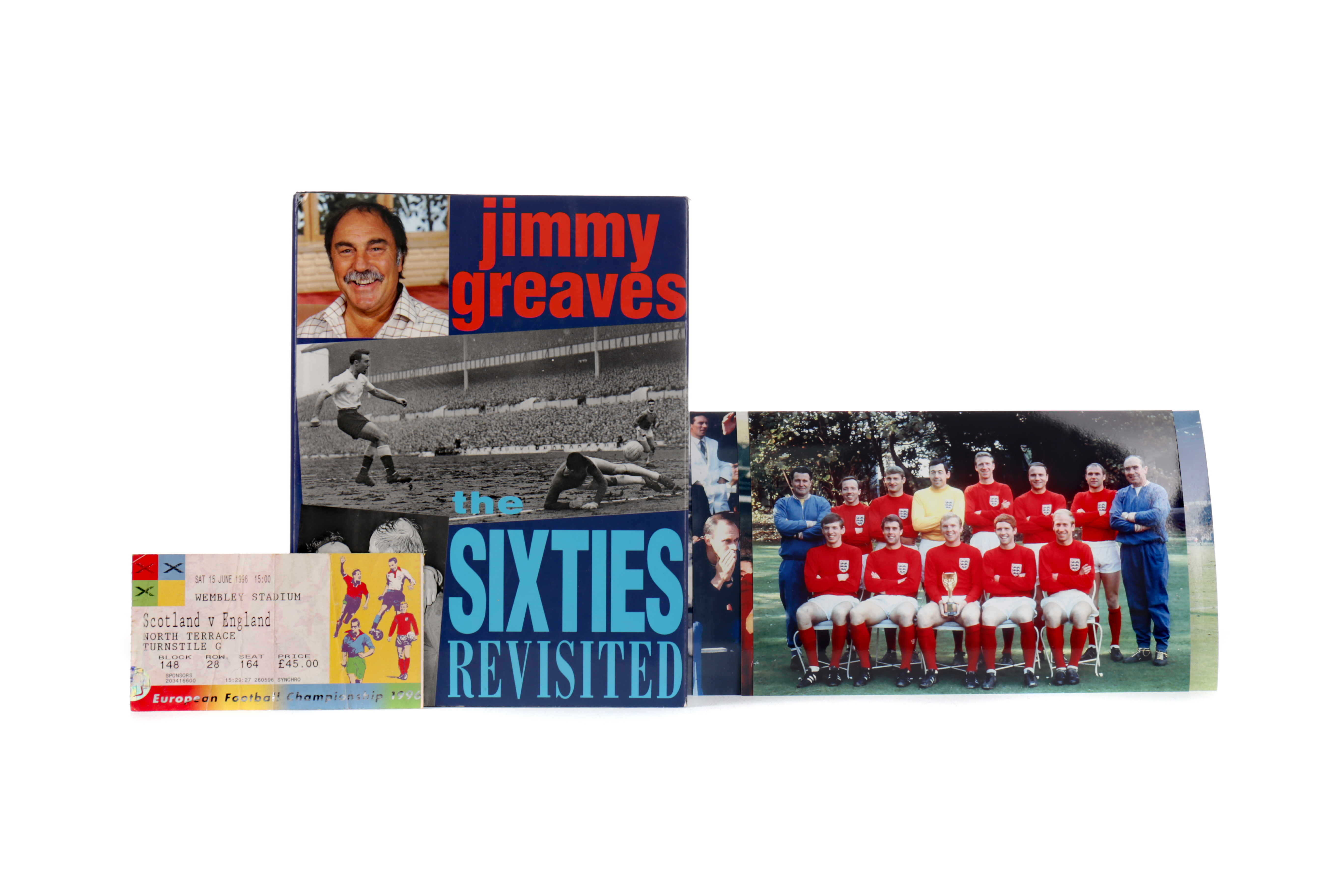 JIMMY GREAVES, AUTOGRAPHED COPY OF THE SIXTIES REVISITED