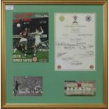 CELTIC F.C. INTEREST - SCOTTISH CUP FINAL 1973/74 COMMEMORATIVE DISPLAY