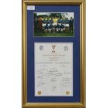 RANGERS F.C. INTEREST - EUROPEAN CUP WINNERS CUP FINAL 1972 COMMEMORATIVE DISPLAY