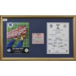 RAITH ROVERS F.C. INTEREST - SCOTTISH LEAGUE CUP WINNERS 1994/95 COMMEMORATIVE DISPLAY