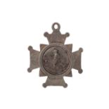 A '5 A SIDE' FOOTBALLING SILVER MEDAL 1886