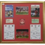 ABERDEEN F.C. INTEREST - SCOTTISH CUP AND LEAGUE CUP WINNERS 1985/86 COMMEMORATIVE DISPLAY