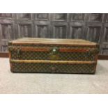 AN EARLY 20TH CENTURY LOUIS VUITTON TRAVEL TRUNK