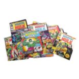 A COLLECTION OF MARVEL THE INCREDIBLE HULK COMIC BOOKS