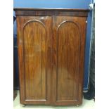 A VICTORIAN MAHOGANY WARDROBE