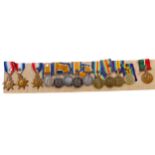 A LOT OF WWI SERVICE MEDALS