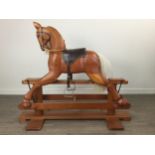 A PINE CHILD'S ROCKING HORSE