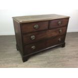 AN EARLY 19TH CENTURY MAHOGANY CHEST OF DRAWERS