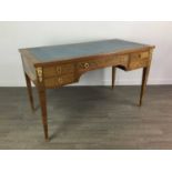 A LATE 19TH CENTURY FRENCH KINGWOOD BUREAU PLAT