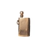 AN EARLY 20TH CENTURY NINE CARAT GOLD STRIKER LIGHTER BY ASPREY