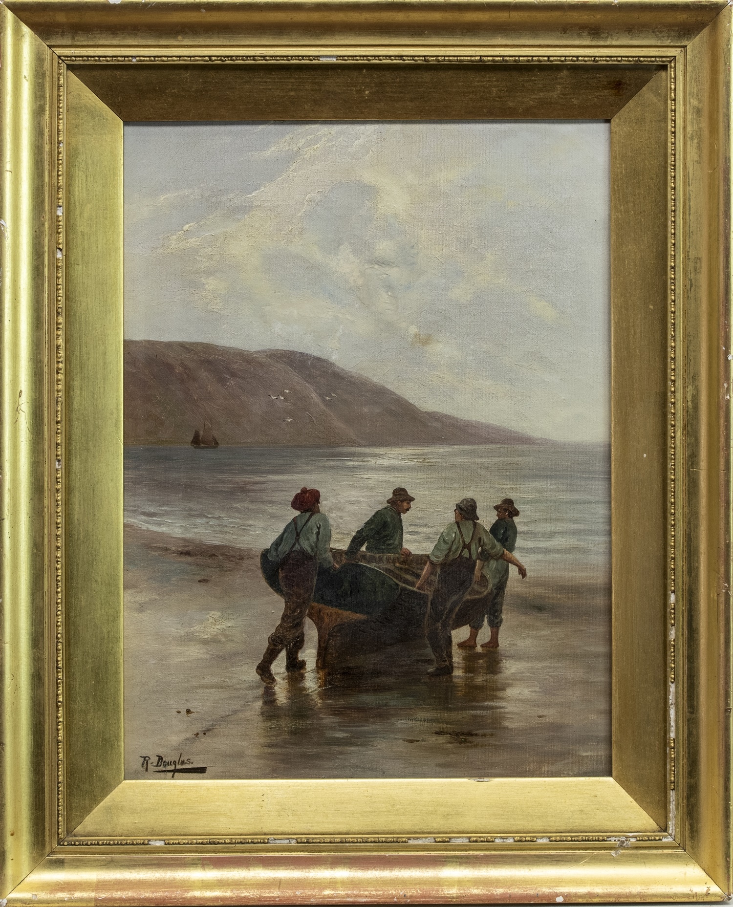 THE GREAT ESCAPE, AN OIL BY R DOUGLAS