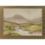 IN THE DONEGAL HIGHLANDS, A MIXED MEDIA BY WILLIAM BINGHAM MCGUINNESS