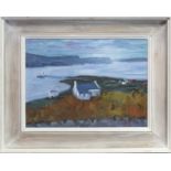 CROFTHOUSE, AN OIL BY WILIAM DRUMMOND BONE
