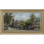 CATHEDRAL SQUARE, AN OIL BY THEO VAN OORSHOT