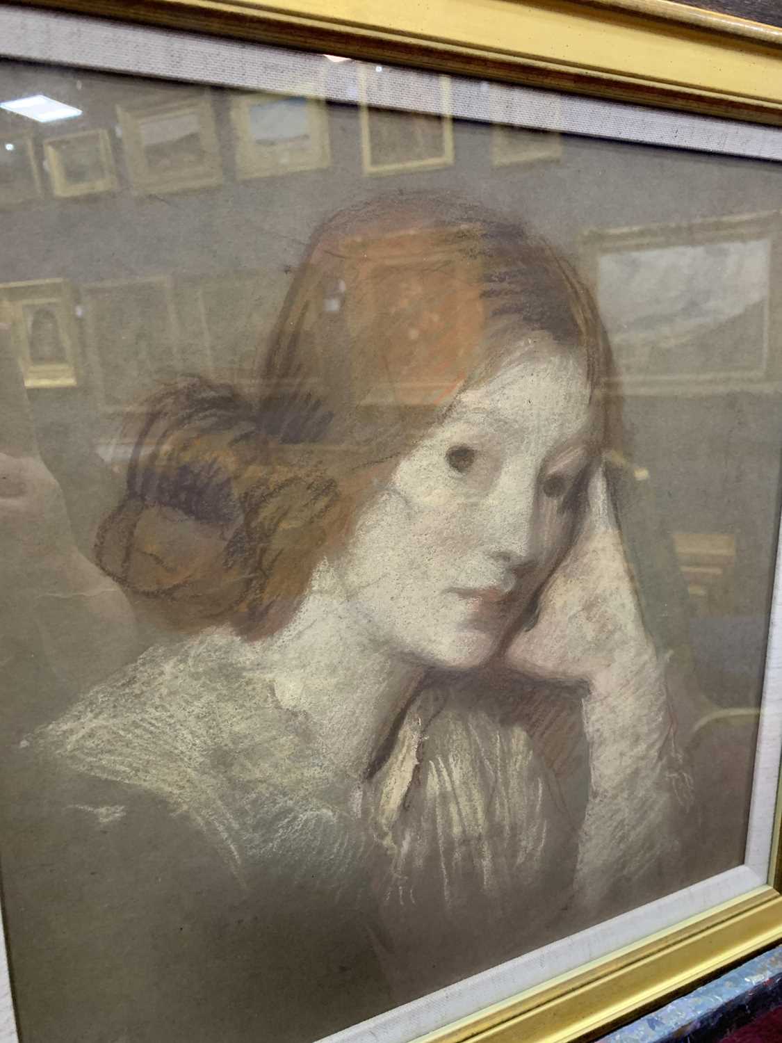 CHRISTIAN GRACE REID CIRCA 1912, A PASTEL BY JOHN BULLOCH SOUTER - Image 3 of 3