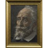 PORTRAIT OF A MAN WITH A BEARD, AN OIL BY JOHN BULLOCH SOUTER