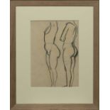 TWO STANDING NUDES, A SKETCH BY JOHN DUNCAN FERGUSSON