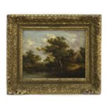 AFTERNOON FISHING, AN OIL ATTRIBUTED TO PATRICK NASMYTH