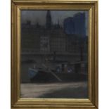 ACROSS THE CLYDE, A PASTEL BY WALTER PENDER