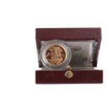 A GOLD PROOF SOVEREIGN DATED 1999