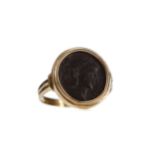 A ROMAN COIN RING