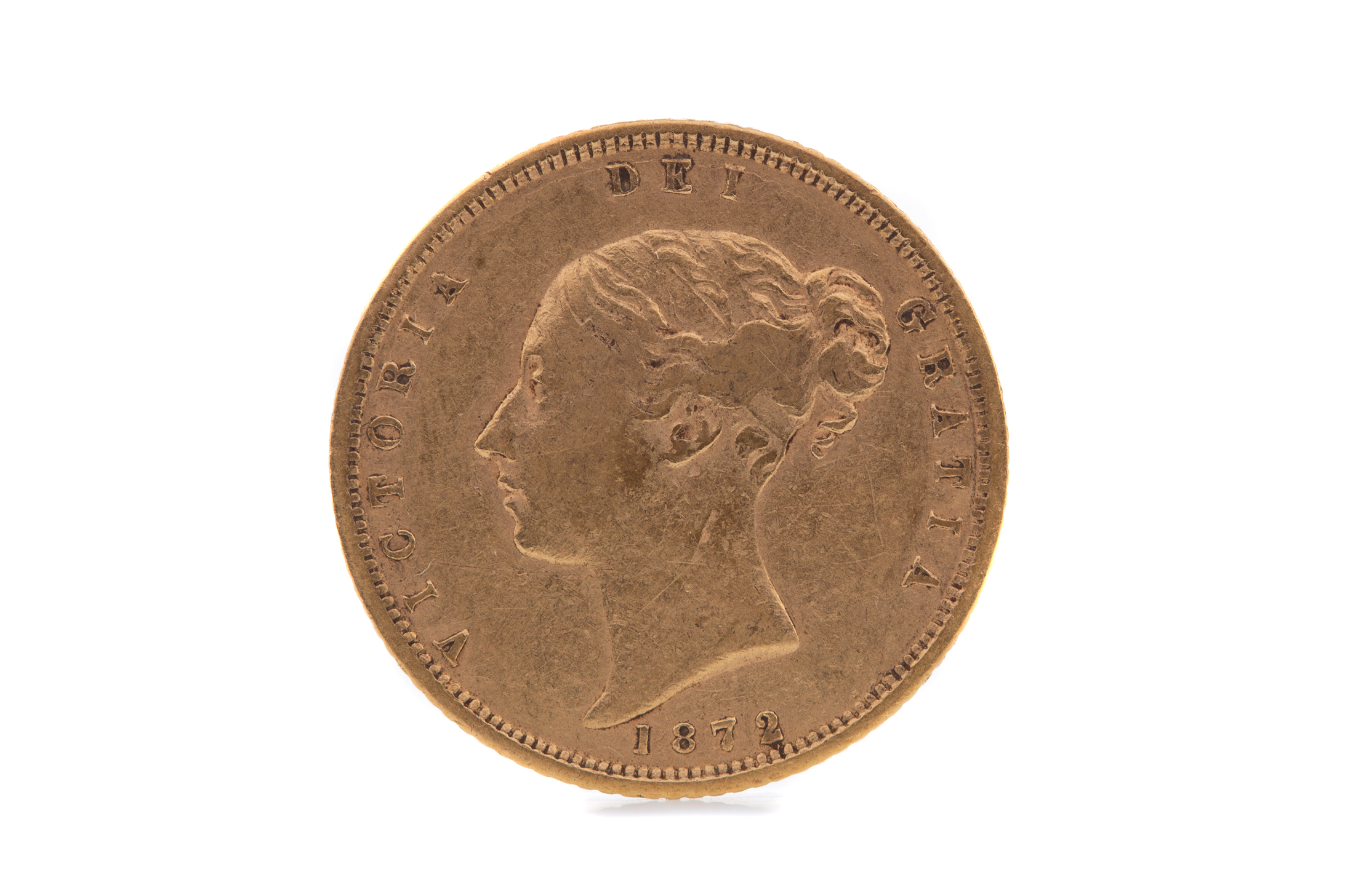 A VICTORIA GOLD HALF SOVEREIGN DATED 1872 - Image 2 of 2