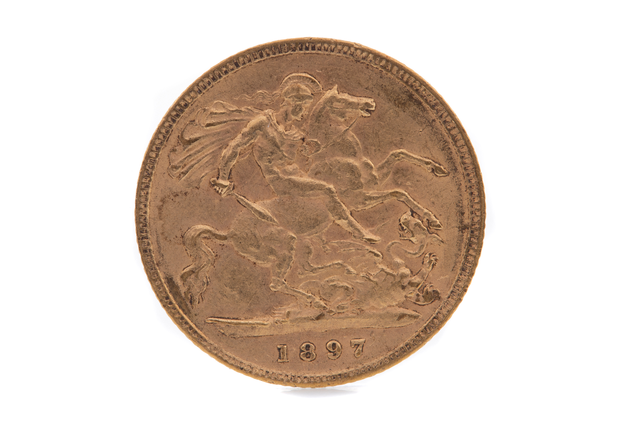 A VICTORIA GOLD HALF SOVEREIGN DATED 1897