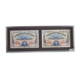 A COLLECTION OF FRAMED BANKNOTES AND CHEQUES