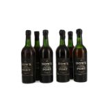 SIX BOTTLES OF DOW'S 1966 VINTAGE PORT