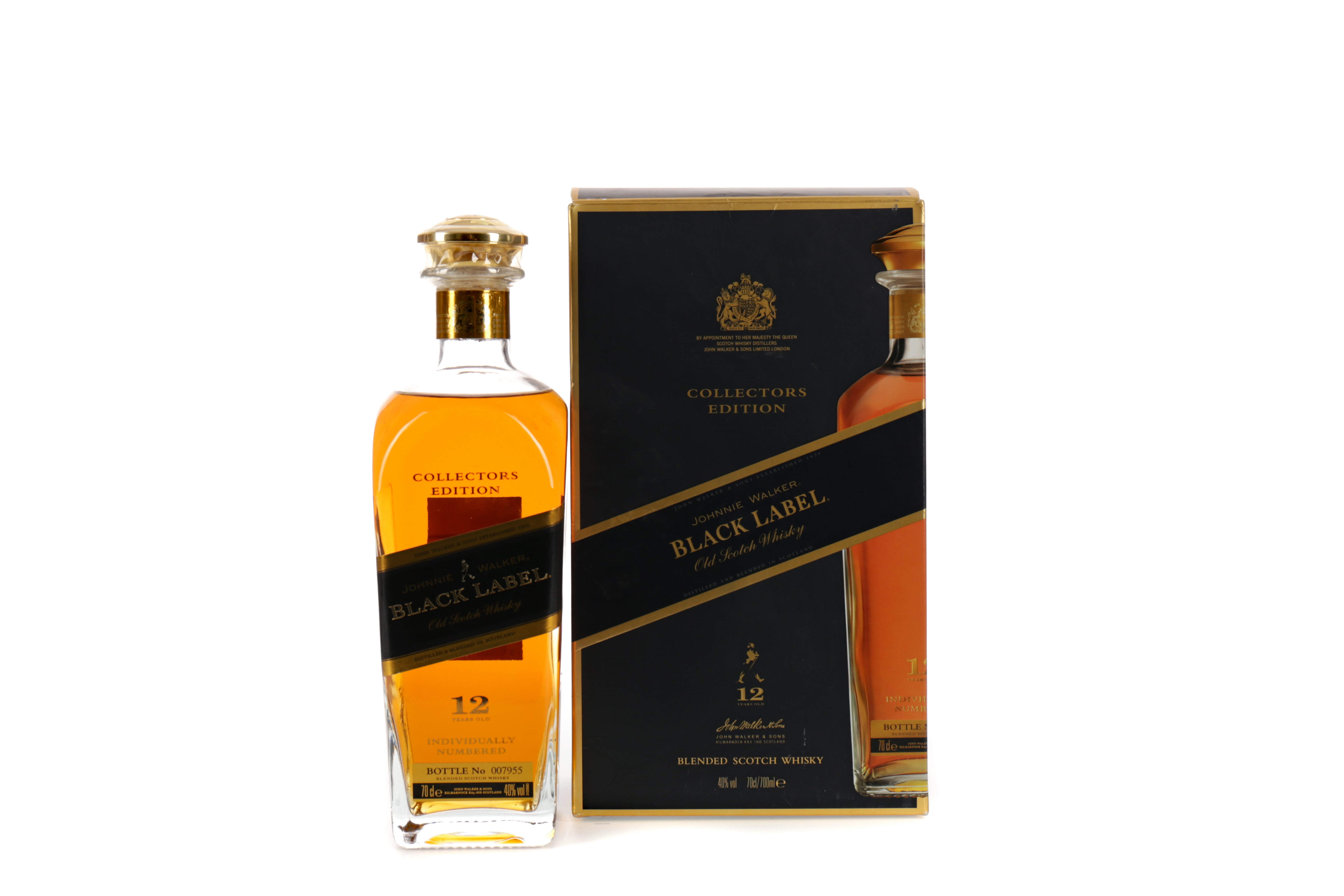 JOHNNIE WALKER BLACK LABEL 12 YEARS OLD COLLECTORS EDITION