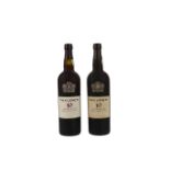 TWO BOTTLES OF TAYLOR'S 10 YEARS OLD TAWNY PORT