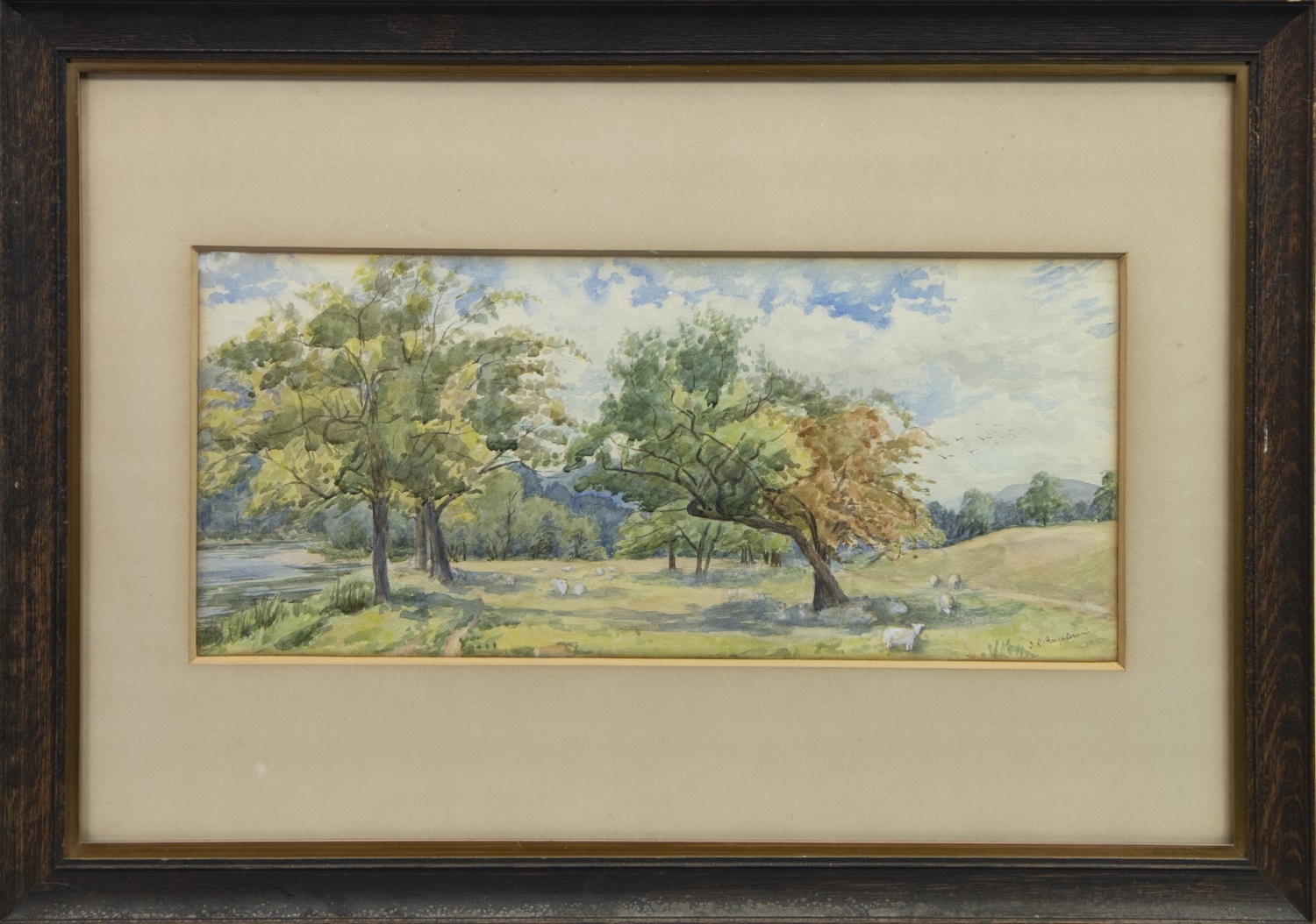 A PAIR OF WATERCOLOURS BY W A ABELL