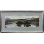 LOCH DOCHART, A WATERCOLOUR BY J W FERGUSON