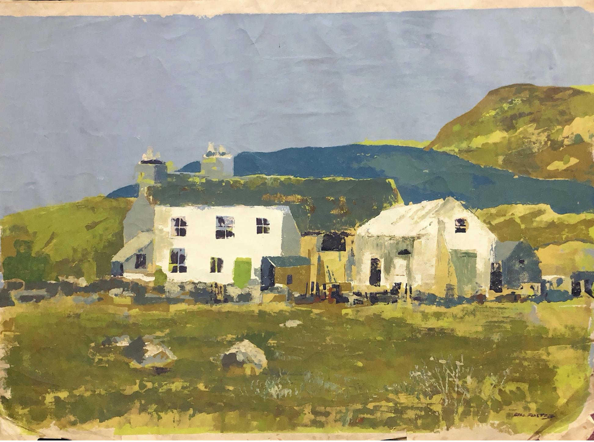 FARMHOUSE, AN ACRYLIC BY ARTHUR BELL FOSTER