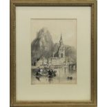 DINANT, A WATERCOLOUR ATTRIBUTED TO ADOLF ZIEGLER