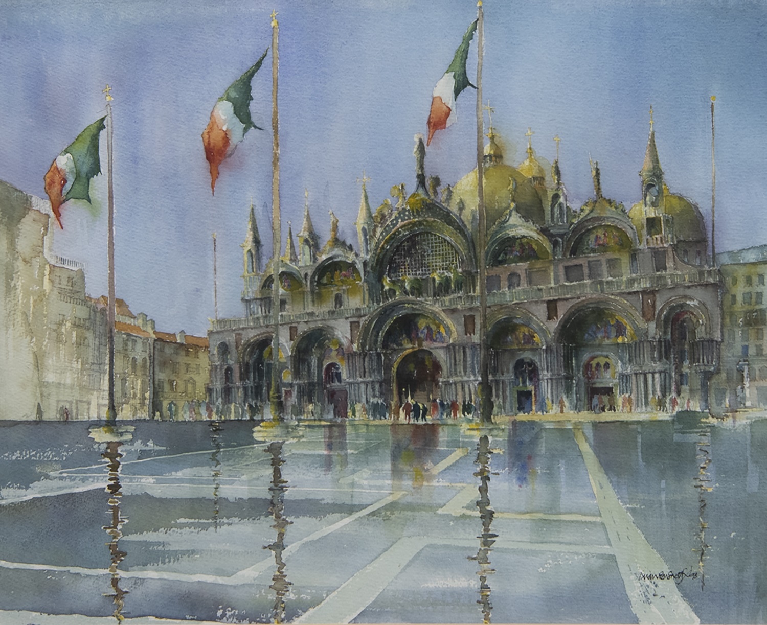 BASILICA DI SAN MARCO, VENICE, A SCOTTISH WATERCOLOUR - Image 2 of 2