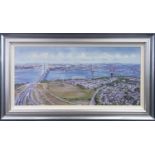 THE THREE BRIDGES, FIRTH OF FORTH, A PRINT BY ALLAN MORGAN