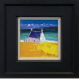 CROFT BY THE SHORE, BERNERAY, AN OIL BY JOLOMO