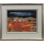 CARBOST FARMS, SKYE, A SIGNED LTD EDITION LITHOGRAPH BY HAMISH MACDONALD