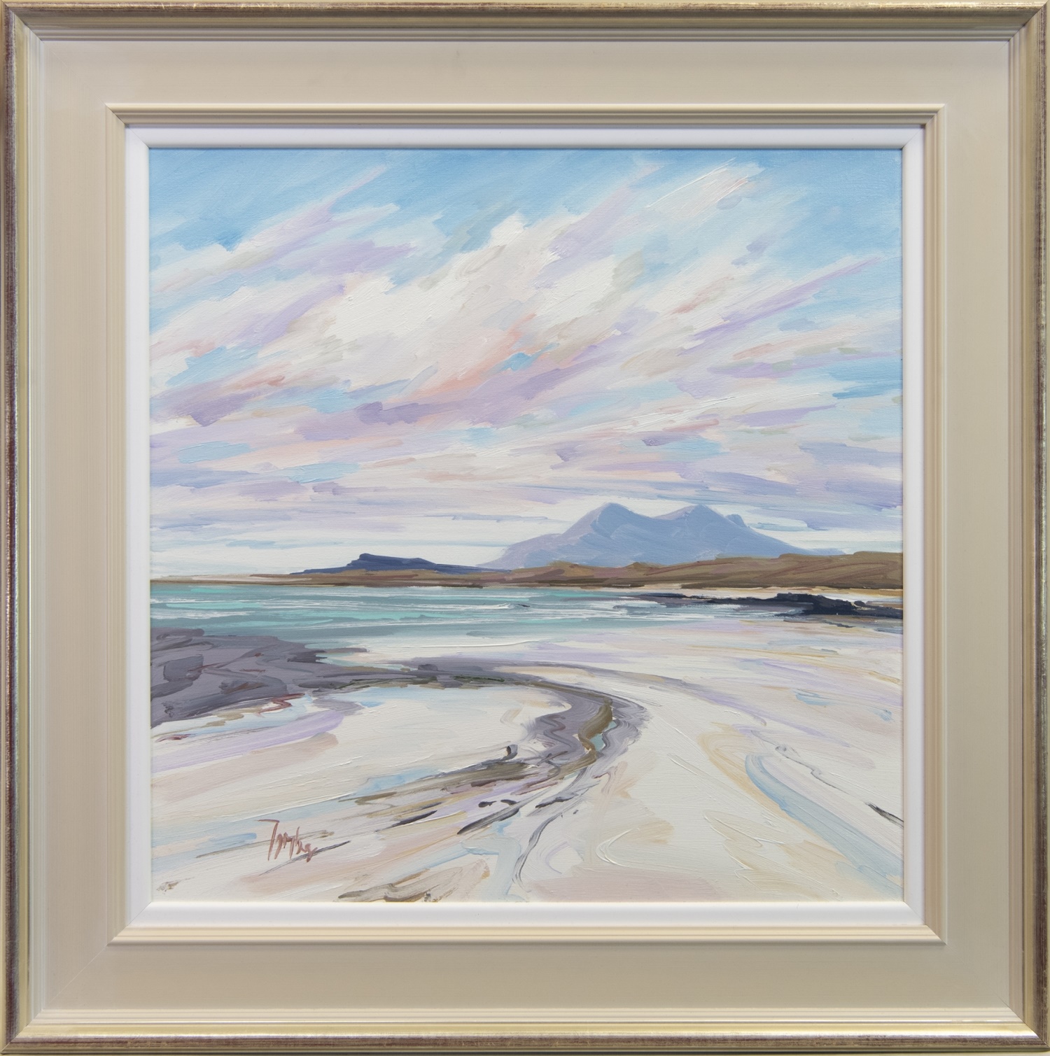 SUMMER LIGHT, SANNA BAY IV, AN OIL BY TOM BARRON