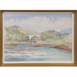 MORAR RAILWAY VIADUCT, A WATERCOLOUR BY TOM SHANKS