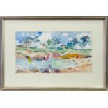 KERFANY-LES-PINS, BRITTANY, A WATERCOLOUR BY TOM SHANKS