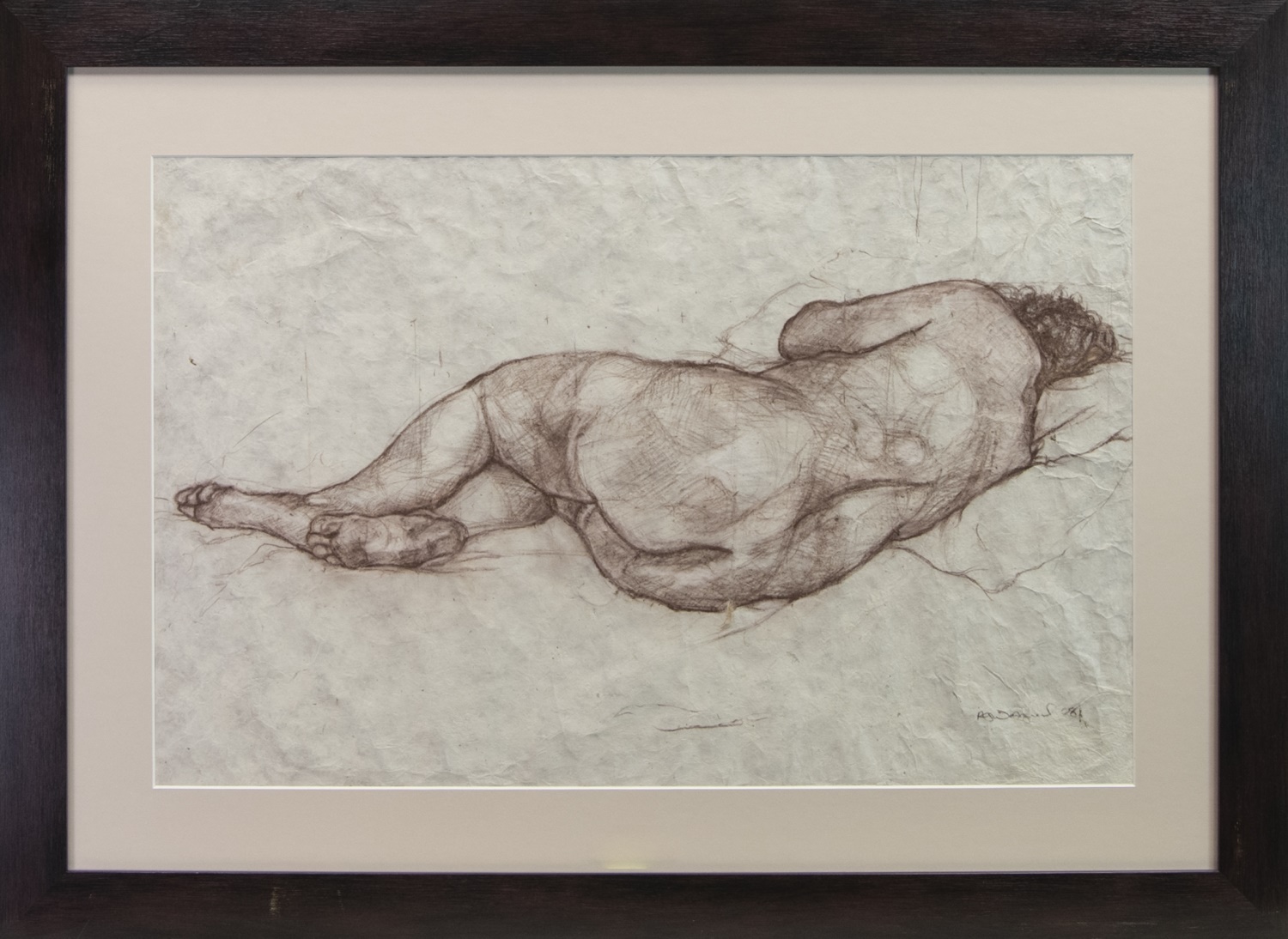 JACKIE LYING - POSTERIOR VIEW, A WORK BY REBECCA WESTGUARD