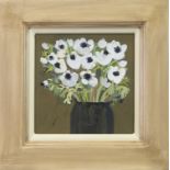 WHITE ANEMONES, A GOUACHE BY CHRISTINE MCARTHUR