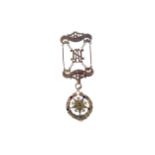 GEM SET MASONIC JEWEL